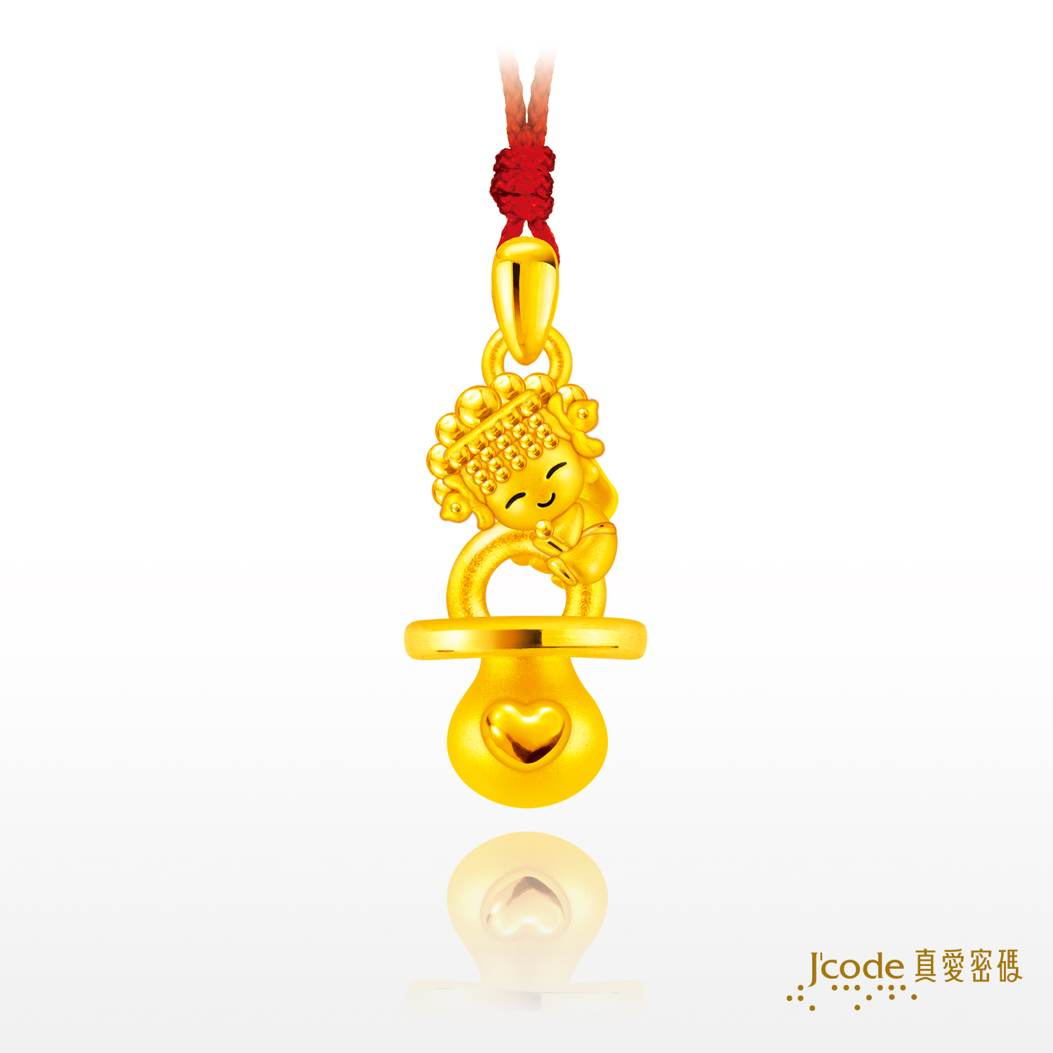白沙屯 金好命奶嘴媽祖 - 黃金墜子
